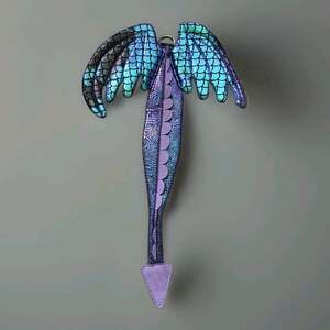 Bailey & Bella Dragon Wings Tail L-XL Dog Costume Glow In The Dark Metallic